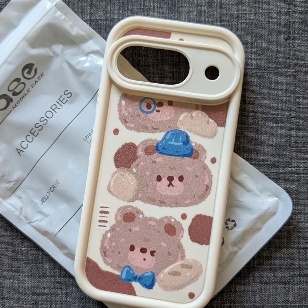 Cute Bear Pixel 9 Phone Case